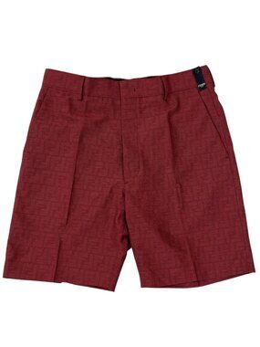 Fendi FF Logo Shorts Red Garment 46